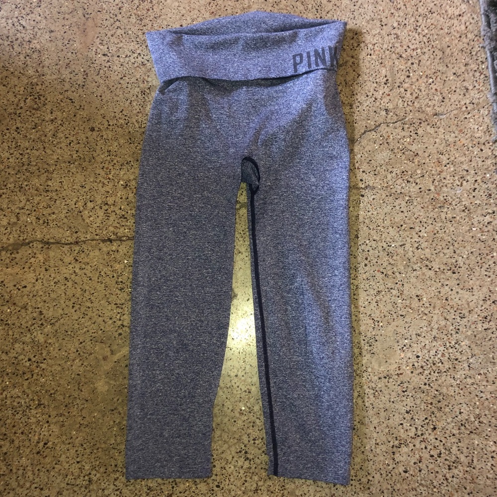 PINK by Victoria Secret Blue/Gray Cropped Leggings